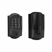 Grade 1 Touchscreen Deadbolt Lock, Encode Series, Camelot Trim, Matte Black Finish